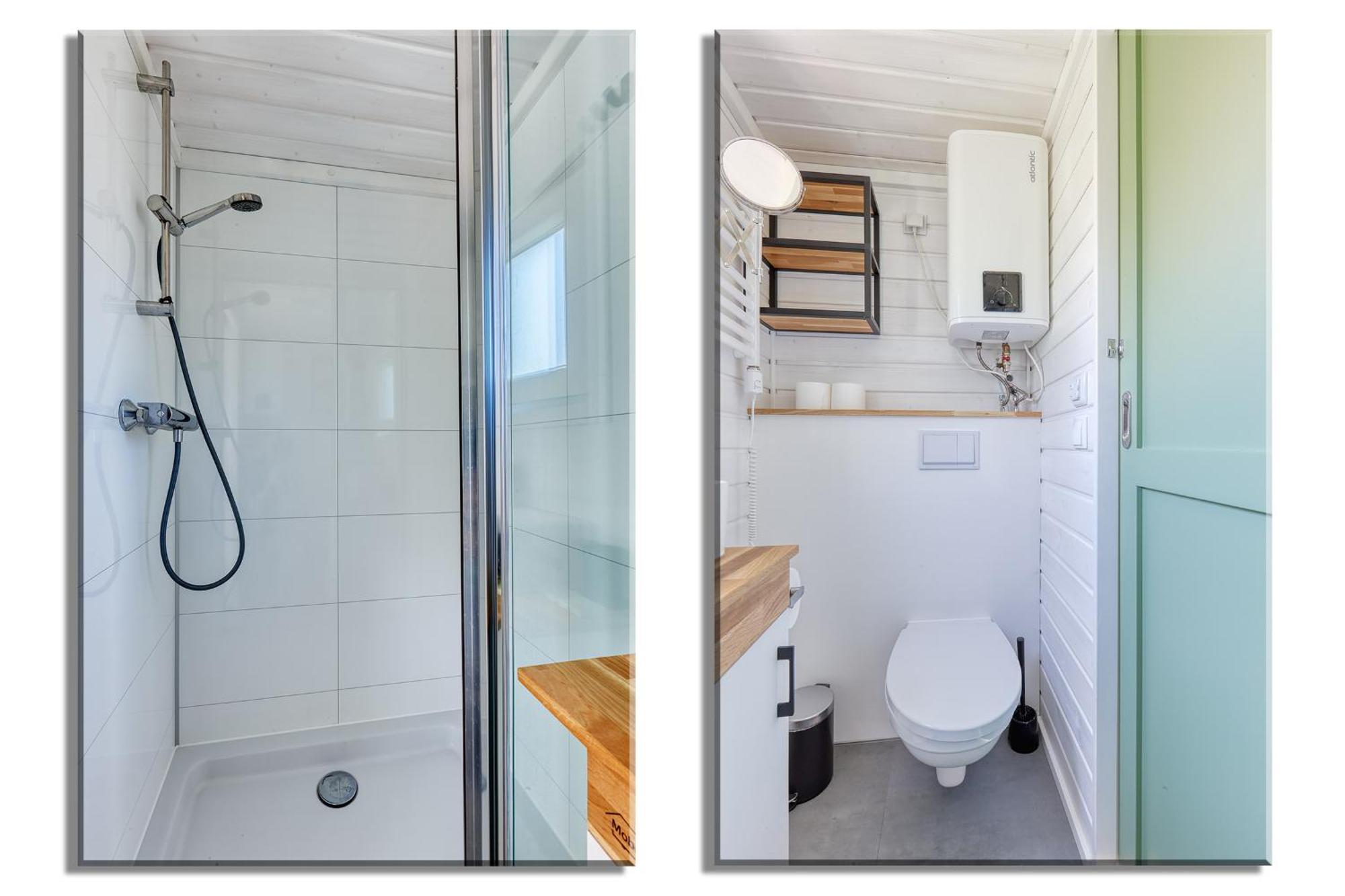 Green Tiny House With Shared Pool Zeewolde Eksteriør bilde